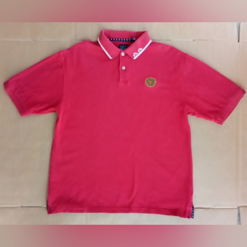 Kids Red Sports Polo Greg Norman Collection x Medinah Country Club 100% Cotton